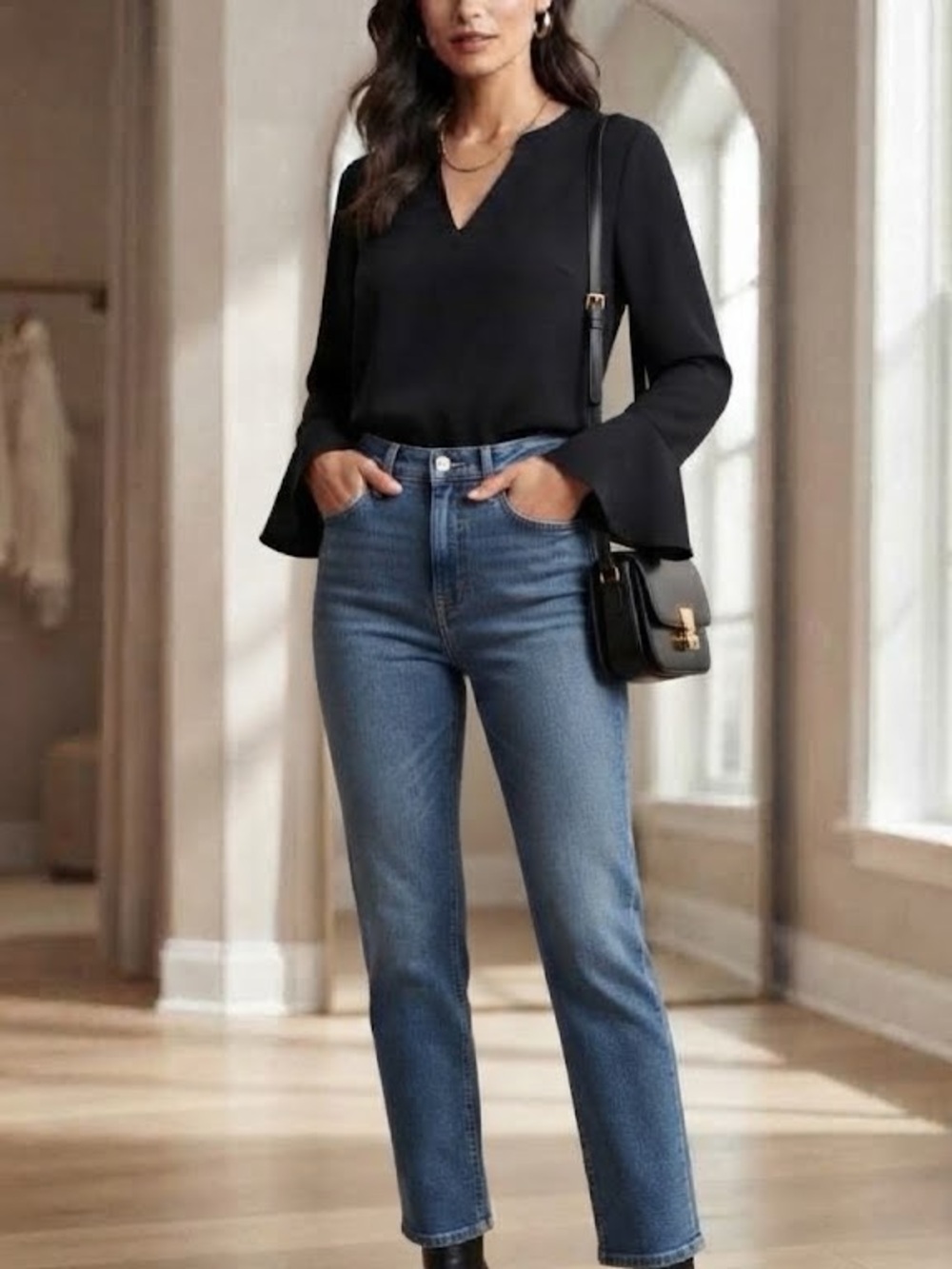 Beautiful Eli Tahari silk blouse - Picture 3 of 4